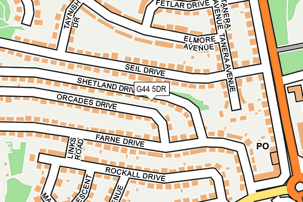 G44 5DR map - OS OpenMap – Local (Ordnance Survey) G44 5DR map - OS OpenMap – Local (Ordnance Survey)