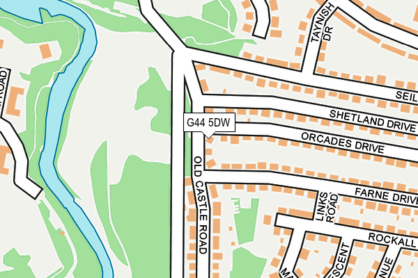 G44 5DW map - OS OpenMap – Local (Ordnance Survey) G44 5DW map - OS OpenMap – Local (Ordnance Survey)