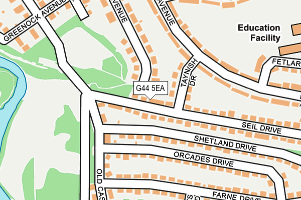 G44 5EA map - OS OpenMap – Local (Ordnance Survey) G44 5EA map - OS OpenMap – Local (Ordnance Survey)