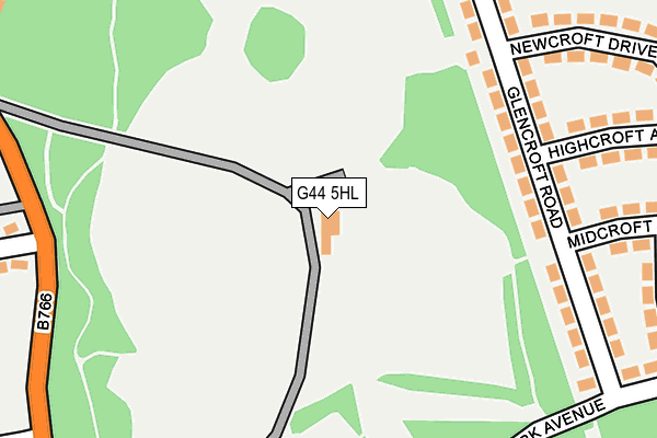 G44 5HL map - OS OpenMap – Local (Ordnance Survey) G44 5HL map - OS OpenMap – Local (Ordnance Survey)