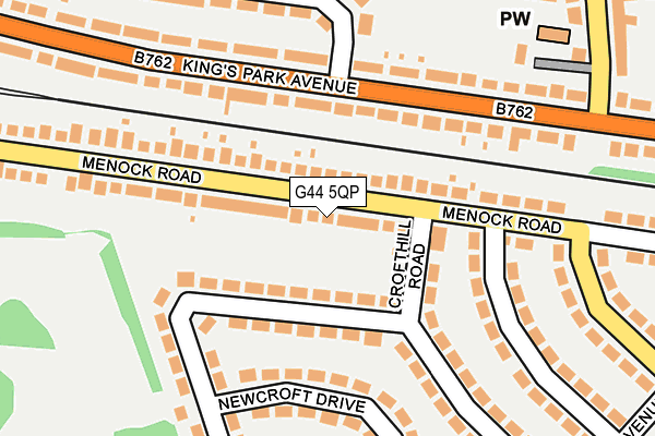 G44 5QP map - OS OpenMap – Local (Ordnance Survey) G44 5QP map - OS OpenMap – Local (Ordnance Survey)