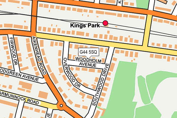G44 5SQ map - OS OpenMap – Local (Ordnance Survey) G44 5SQ map - OS OpenMap – Local (Ordnance Survey)