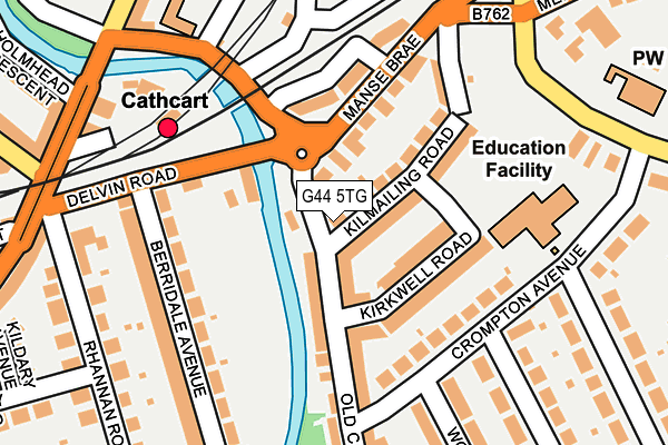 G44 5TG map - OS OpenMap – Local (Ordnance Survey) G44 5TG map - OS OpenMap – Local (Ordnance Survey)