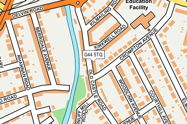 G44 5TQ map - OS OpenMap – Local (Ordnance Survey) G44 5TQ map - OS OpenMap – Local (Ordnance Survey)