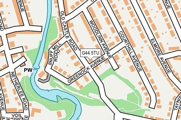 G44 5TU map - OS OpenMap – Local (Ordnance Survey) G44 5TU map - OS OpenMap – Local (Ordnance Survey)