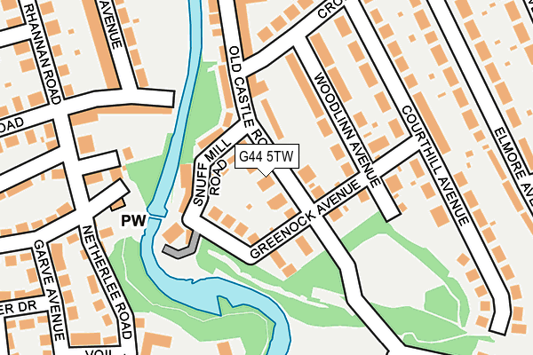G44 5TW map - OS OpenMap – Local (Ordnance Survey) G44 5TW map - OS OpenMap – Local (Ordnance Survey)