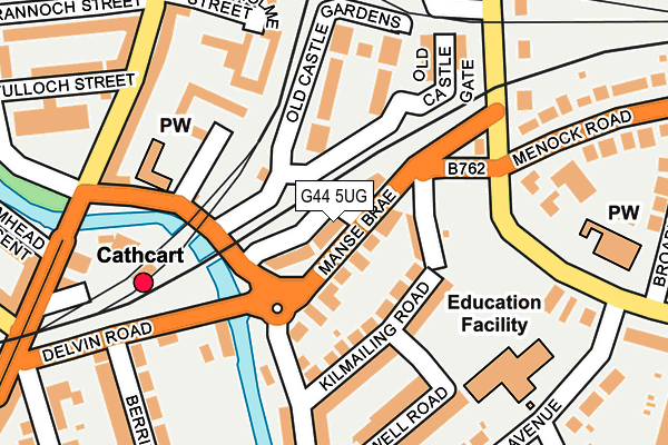 G44 5UG map - OS OpenMap – Local (Ordnance Survey) G44 5UG map - OS OpenMap – Local (Ordnance Survey)