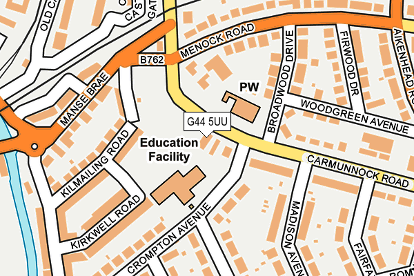G44 5UU map - OS OpenMap – Local (Ordnance Survey) G44 5UU map - OS OpenMap – Local (Ordnance Survey)