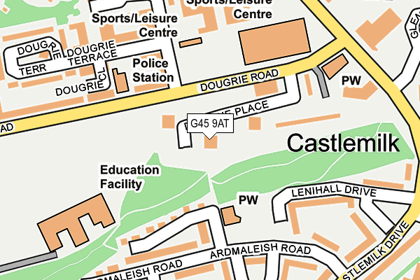 G45 9AT map - OS OpenMap – Local (Ordnance Survey) G45 9AT map - OS OpenMap – Local (Ordnance Survey)