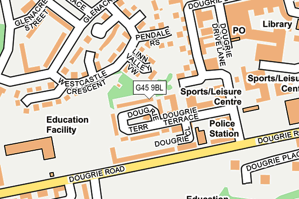G45 9BL map - OS OpenMap – Local (Ordnance Survey) G45 9BL map - OS OpenMap – Local (Ordnance Survey)
