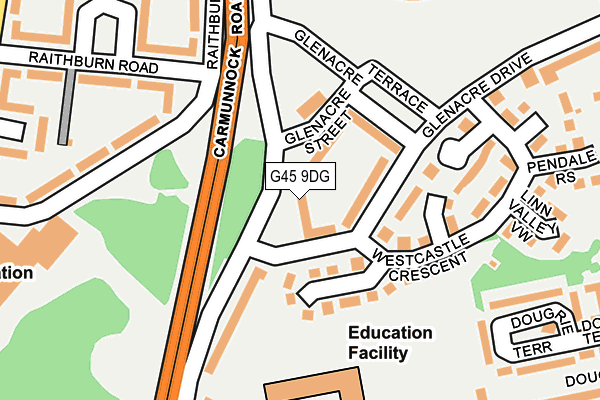 G45 9DG map - OS OpenMap – Local (Ordnance Survey) G45 9DG map - OS OpenMap – Local (Ordnance Survey)