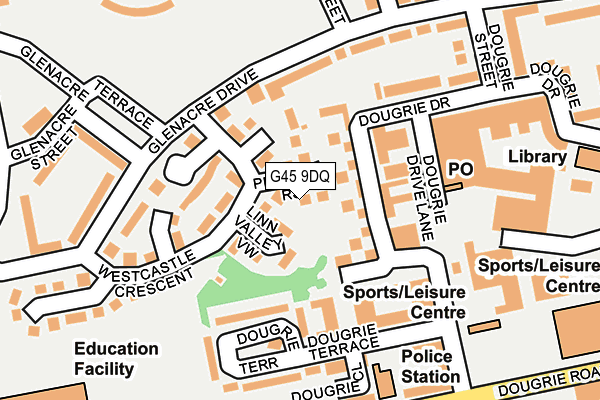 G45 9DQ map - OS OpenMap – Local (Ordnance Survey) G45 9DQ map - OS OpenMap – Local (Ordnance Survey)