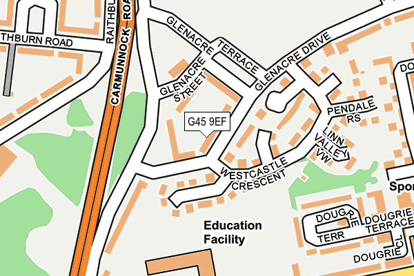 G45 9EF map - OS OpenMap – Local (Ordnance Survey) G45 9EF map - OS OpenMap – Local (Ordnance Survey)