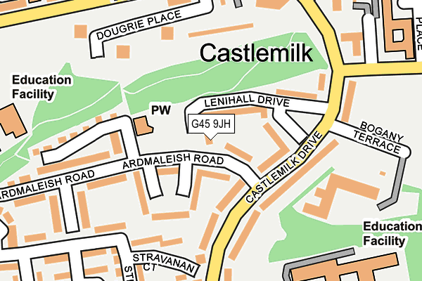 G45 9JH map - OS OpenMap – Local (Ordnance Survey) G45 9JH map - OS OpenMap – Local (Ordnance Survey)