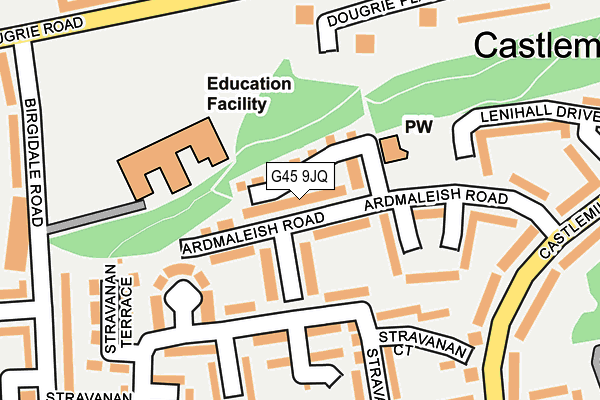 G45 9JQ map - OS OpenMap – Local (Ordnance Survey) G45 9JQ map - OS OpenMap – Local (Ordnance Survey)