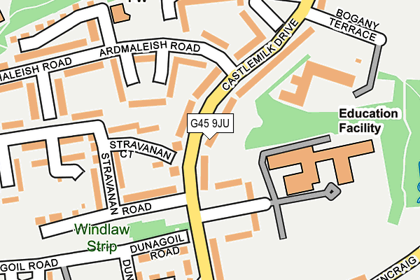 G45 9JU map - OS OpenMap – Local (Ordnance Survey) G45 9JU map - OS OpenMap – Local (Ordnance Survey)