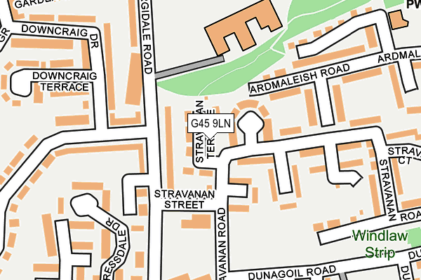 G45 9LN map - OS OpenMap – Local (Ordnance Survey) G45 9LN map - OS OpenMap – Local (Ordnance Survey)