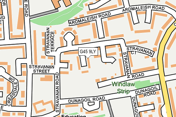 G45 9LY map - OS OpenMap – Local (Ordnance Survey) G45 9LY map - OS OpenMap – Local (Ordnance Survey)