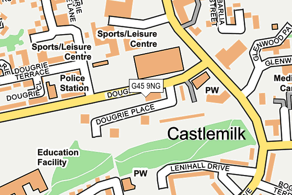 G45 9NG map - OS OpenMap – Local (Ordnance Survey) G45 9NG map - OS OpenMap – Local (Ordnance Survey)