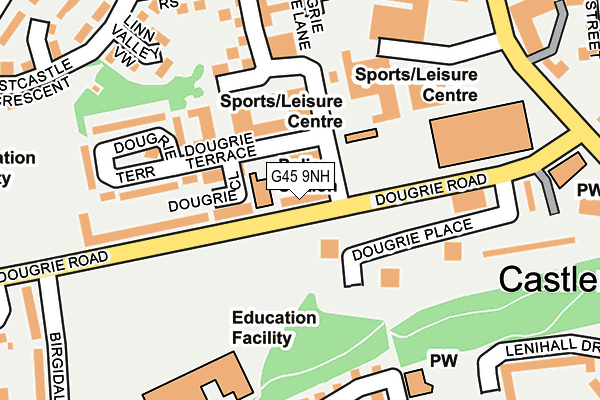 G45 9NH map - OS OpenMap – Local (Ordnance Survey) G45 9NH map - OS OpenMap – Local (Ordnance Survey)