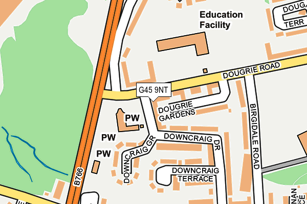 G45 9NT map - OS OpenMap – Local (Ordnance Survey) G45 9NT map - OS OpenMap – Local (Ordnance Survey)