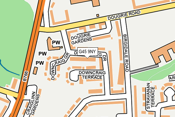 G45 9NY map - OS OpenMap – Local (Ordnance Survey) G45 9NY map - OS OpenMap – Local (Ordnance Survey)