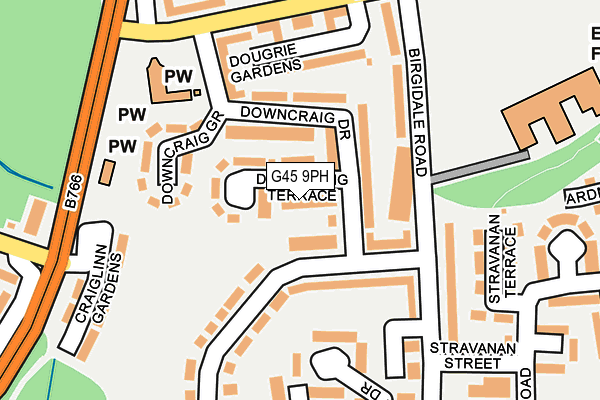 G45 9PH map - OS OpenMap – Local (Ordnance Survey) G45 9PH map - OS OpenMap – Local (Ordnance Survey)