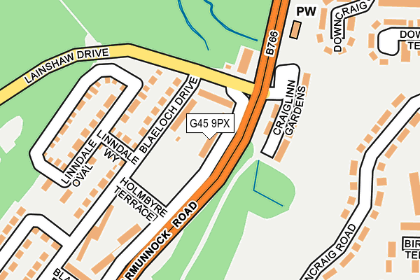 G45 9PX map - OS OpenMap – Local (Ordnance Survey) G45 9PX map - OS OpenMap – Local (Ordnance Survey)