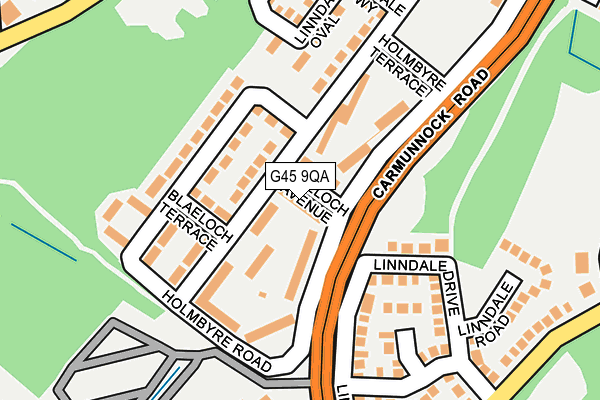 G45 9QA map - OS OpenMap – Local (Ordnance Survey) G45 9QA map - OS OpenMap – Local (Ordnance Survey)
