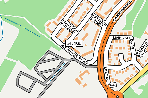 G45 9QD map - OS OpenMap – Local (Ordnance Survey) G45 9QD map - OS OpenMap – Local (Ordnance Survey)