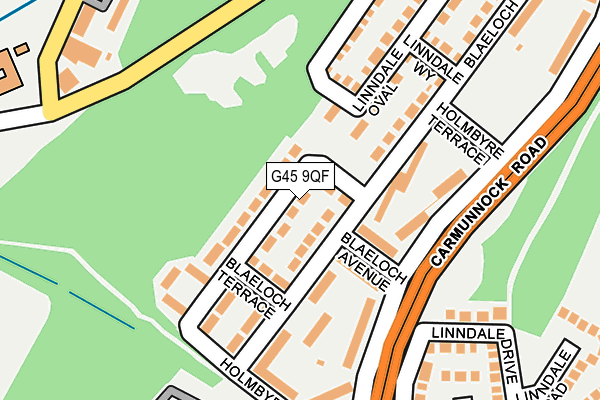 G45 9QF map - OS OpenMap – Local (Ordnance Survey) G45 9QF map - OS OpenMap – Local (Ordnance Survey)