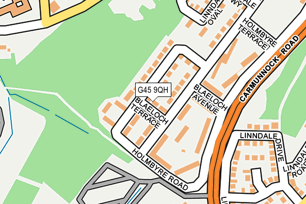 G45 9QH map - OS OpenMap – Local (Ordnance Survey) G45 9QH map - OS OpenMap – Local (Ordnance Survey)