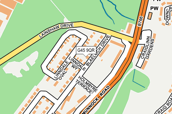 G45 9QR map - OS OpenMap – Local (Ordnance Survey) G45 9QR map - OS OpenMap – Local (Ordnance Survey)