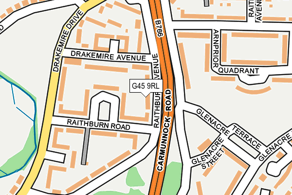 G45 9RL map - OS OpenMap – Local (Ordnance Survey) G45 9RL map - OS OpenMap – Local (Ordnance Survey)