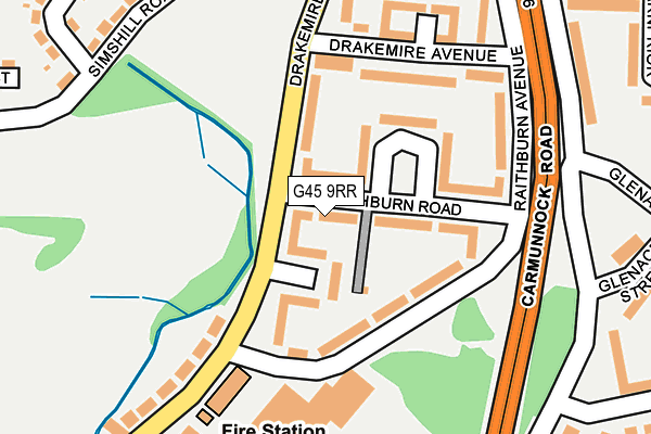 G45 9RR map - OS OpenMap – Local (Ordnance Survey) G45 9RR map - OS OpenMap – Local (Ordnance Survey)