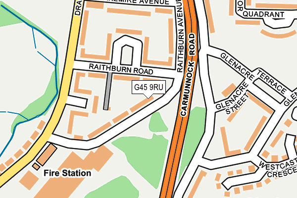 G45 9RU map - OS OpenMap – Local (Ordnance Survey) G45 9RU map - OS OpenMap – Local (Ordnance Survey)