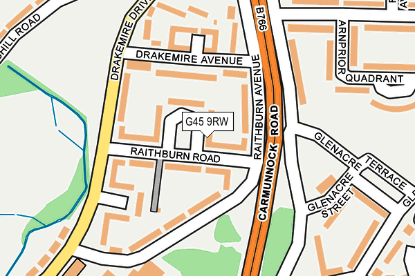 G45 9RW map - OS OpenMap – Local (Ordnance Survey) G45 9RW map - OS OpenMap – Local (Ordnance Survey)