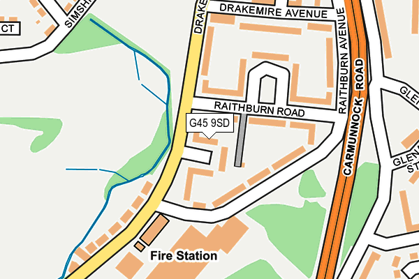 G45 9SD map - OS OpenMap – Local (Ordnance Survey) G45 9SD map - OS OpenMap – Local (Ordnance Survey)