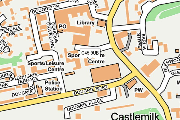 G45 9UB map - OS OpenMap – Local (Ordnance Survey) G45 9UB map - OS OpenMap – Local (Ordnance Survey)