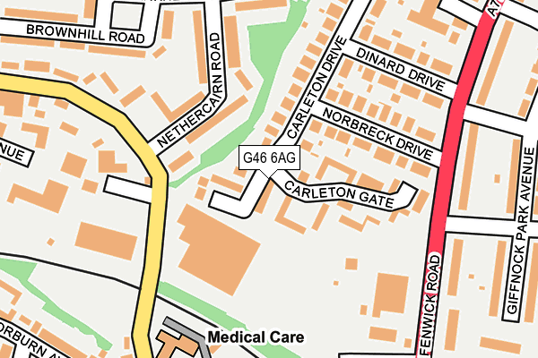 G46 6AG map - OS OpenMap – Local (Ordnance Survey) G46 6AG map - OS OpenMap – Local (Ordnance Survey)