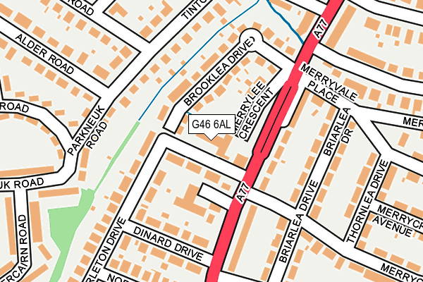 G46 6AL map - OS OpenMap – Local (Ordnance Survey) G46 6AL map - OS OpenMap – Local (Ordnance Survey)