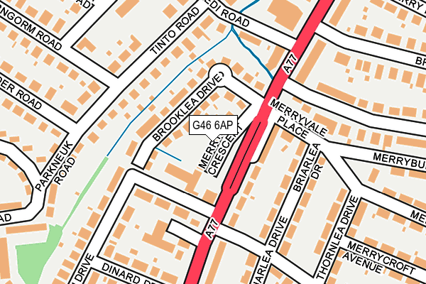 G46 6AP map - OS OpenMap – Local (Ordnance Survey) G46 6AP map - OS OpenMap – Local (Ordnance Survey)