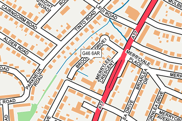 G46 6AR map - OS OpenMap – Local (Ordnance Survey) G46 6AR map - OS OpenMap – Local (Ordnance Survey)