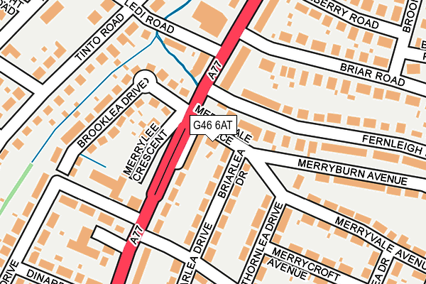 G46 6AT map - OS OpenMap – Local (Ordnance Survey) G46 6AT map - OS OpenMap – Local (Ordnance Survey)