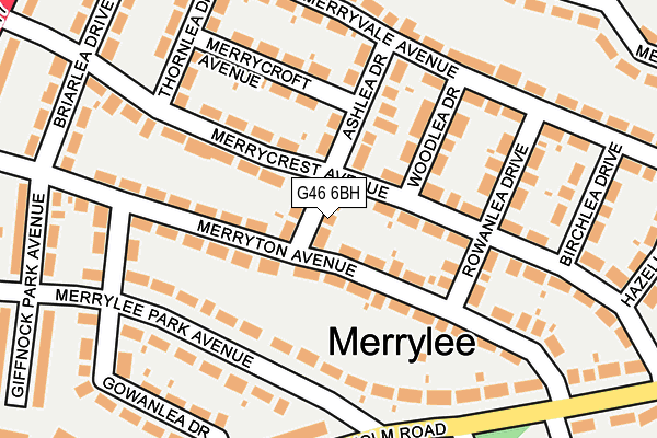 G46 6BH map - OS OpenMap – Local (Ordnance Survey) G46 6BH map - OS OpenMap – Local (Ordnance Survey)