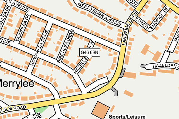 G46 6BN map - OS OpenMap – Local (Ordnance Survey) G46 6BN map - OS OpenMap – Local (Ordnance Survey)