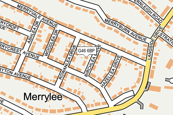 G46 6BP map - OS OpenMap – Local (Ordnance Survey) G46 6BP map - OS OpenMap – Local (Ordnance Survey)