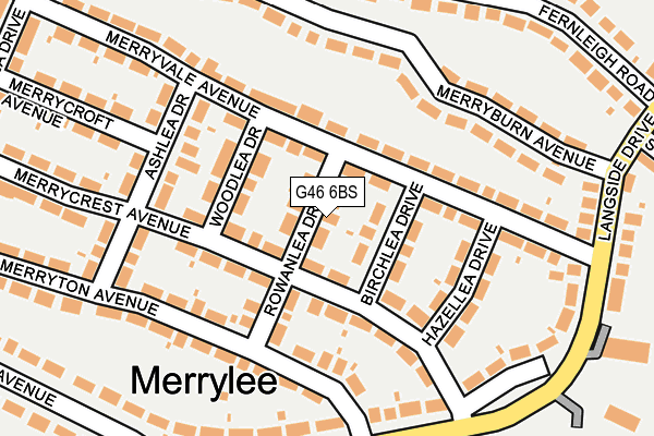 G46 6BS map - OS OpenMap – Local (Ordnance Survey) G46 6BS map - OS OpenMap – Local (Ordnance Survey)