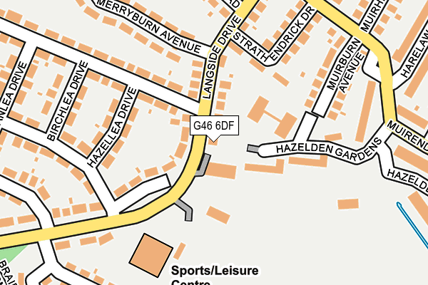 G46 6DF map - OS OpenMap – Local (Ordnance Survey) G46 6DF map - OS OpenMap – Local (Ordnance Survey)