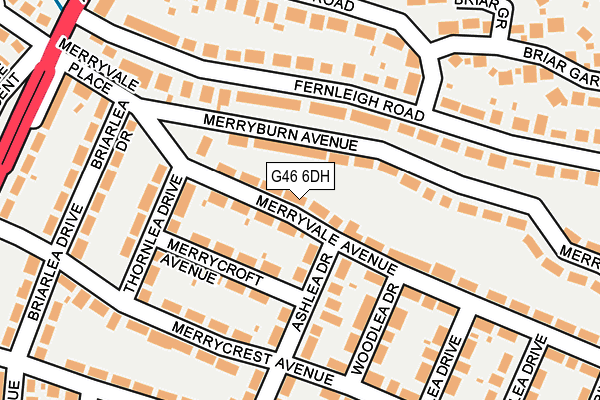 G46 6DH map - OS OpenMap – Local (Ordnance Survey) G46 6DH map - OS OpenMap – Local (Ordnance Survey)